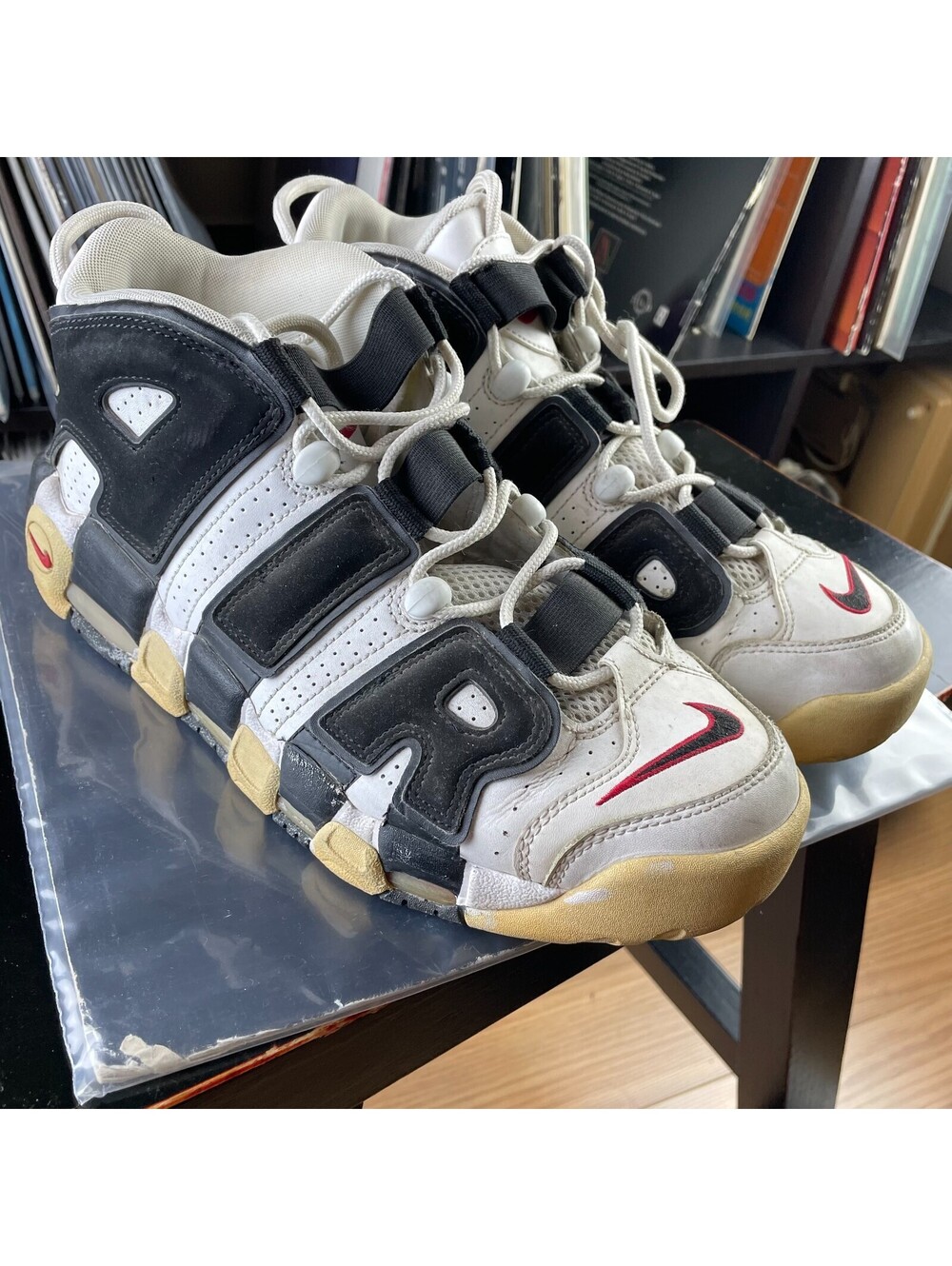 Nike Air More Uptempo Swoosh Sneakers 9.5